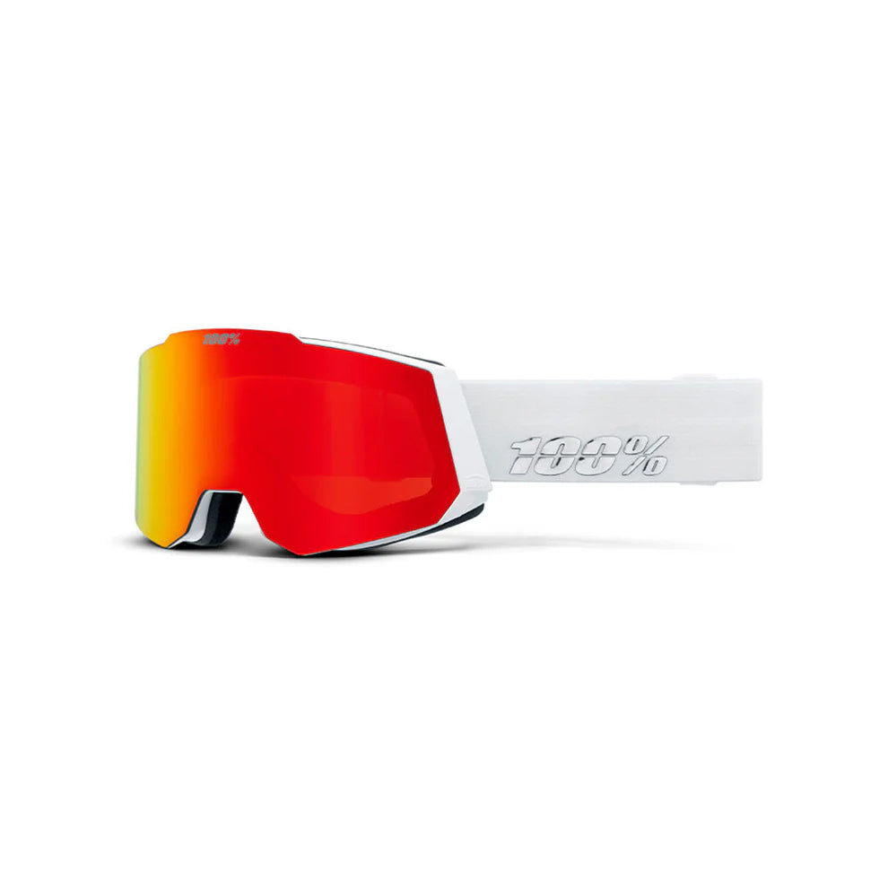 SNOWCRAFT HiPER Skibriller - White/Red/Mir. Red + Ekstra linse