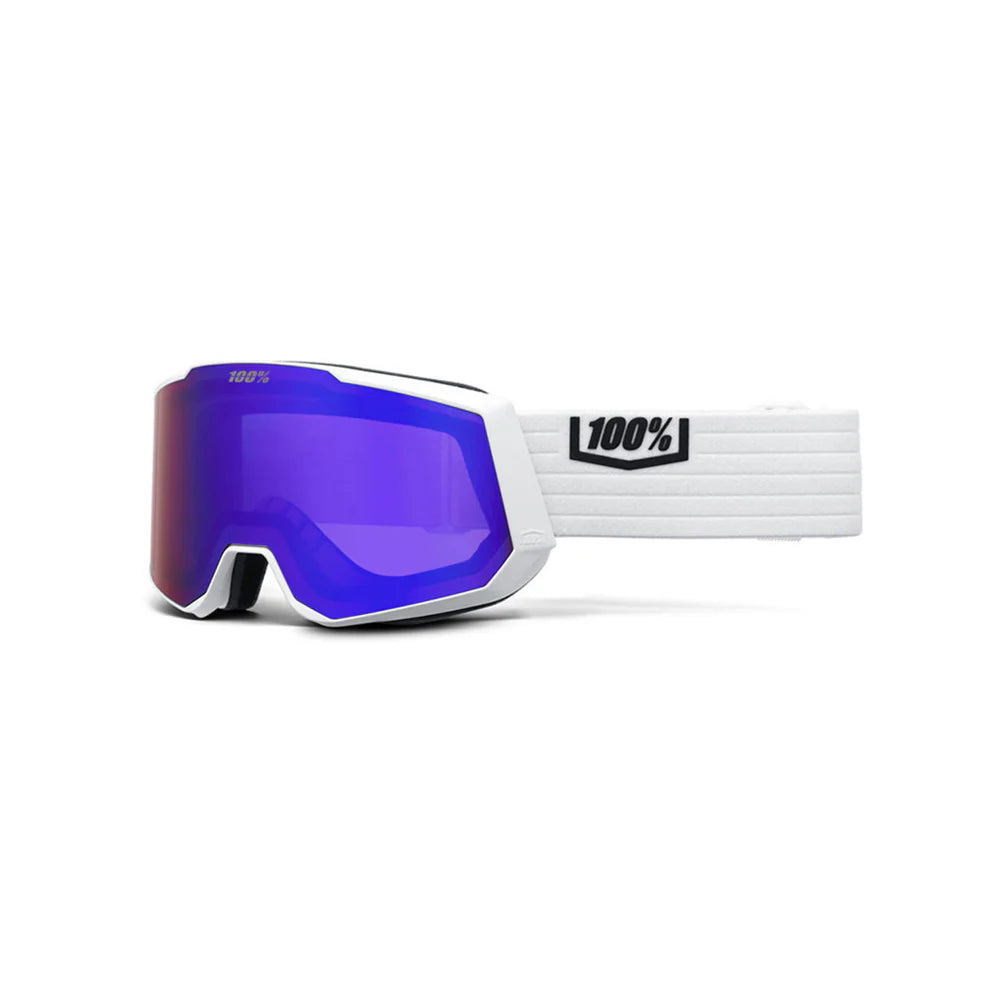 100% SNOWCRAFT XL HiPER Skibriller - White/Violet/Mir. Violet