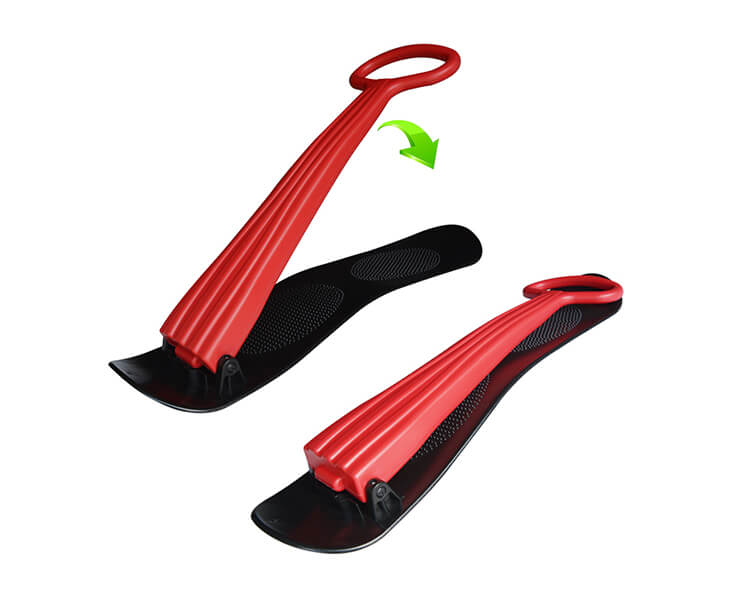 SnowRider Snowboard kælk med håndtag - Rød