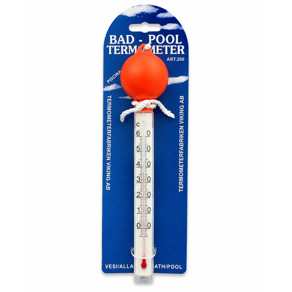 Badevandstermometer med flydende orange bold - Indpakning