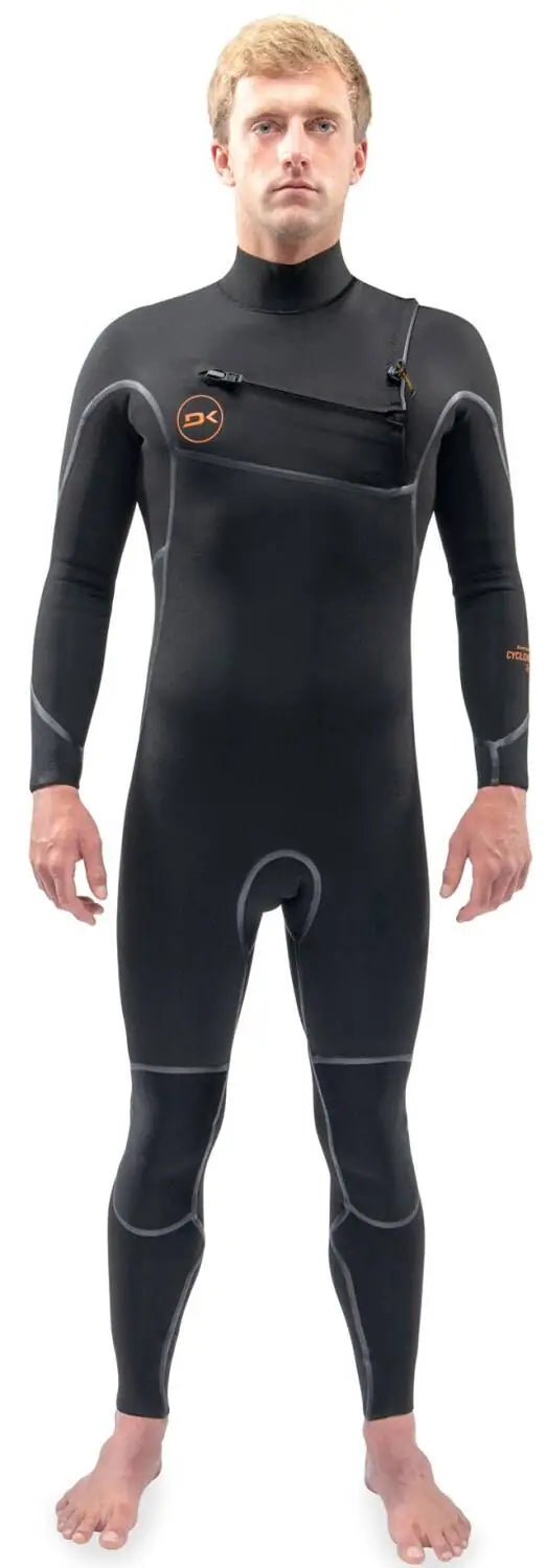 Dakine Cyclone Chest-Zip Full Suit Våddragt (4/3 mm) - Small - Sort