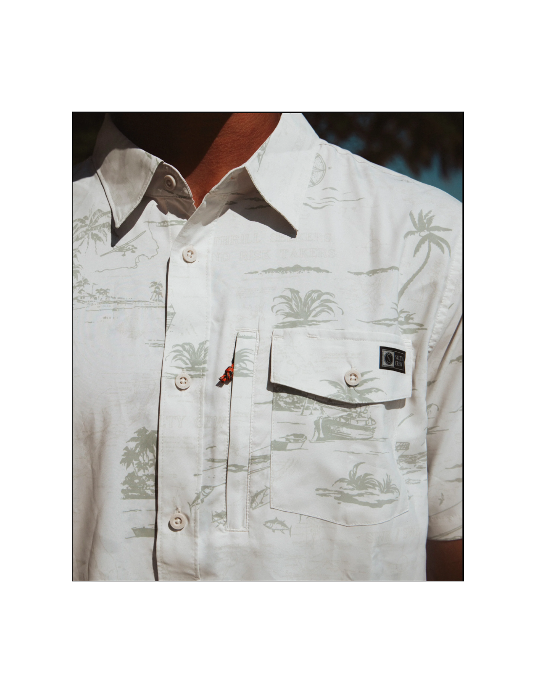 Salty Crew Seafarer S/S Tech Woven - Vokset