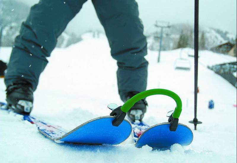 SnowRider Skilink - Ski tip samler på ski - Grøn