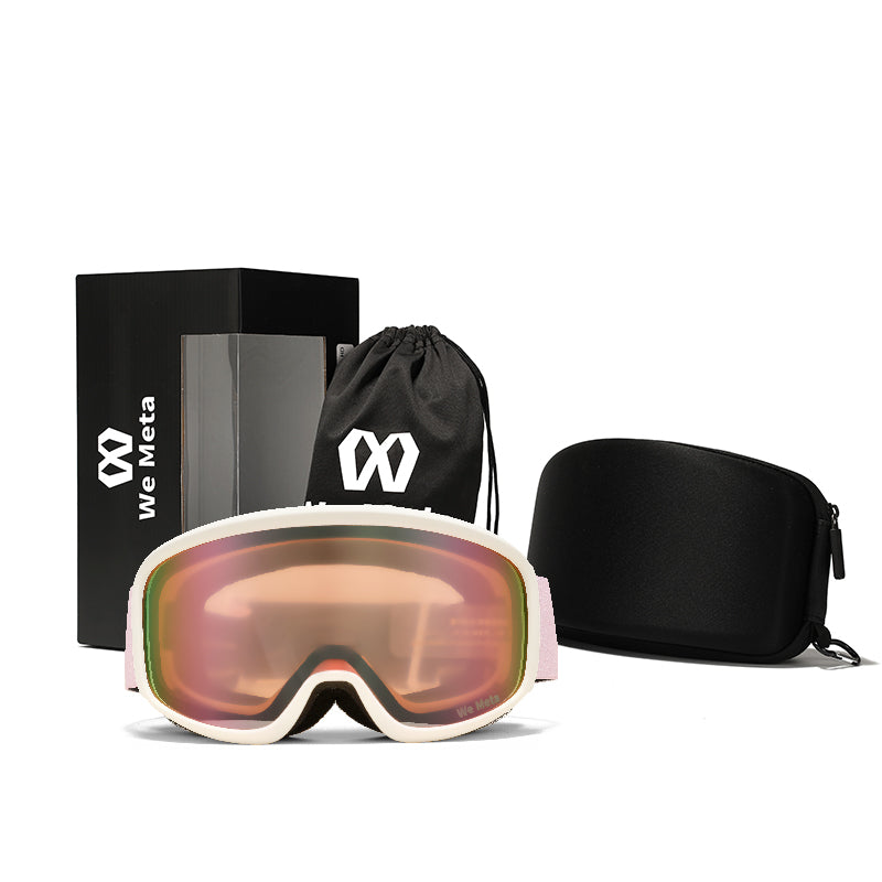 We Meta Skibriller til piger - Hvid/Lyserød