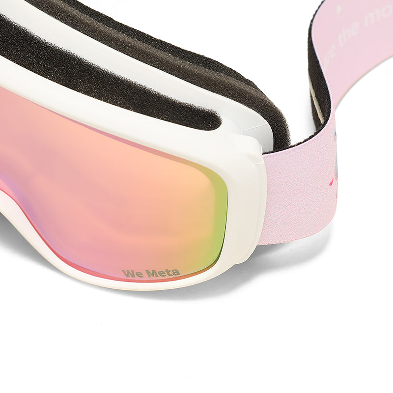 We Meta Skibriller til piger - Hvid/Lyserød