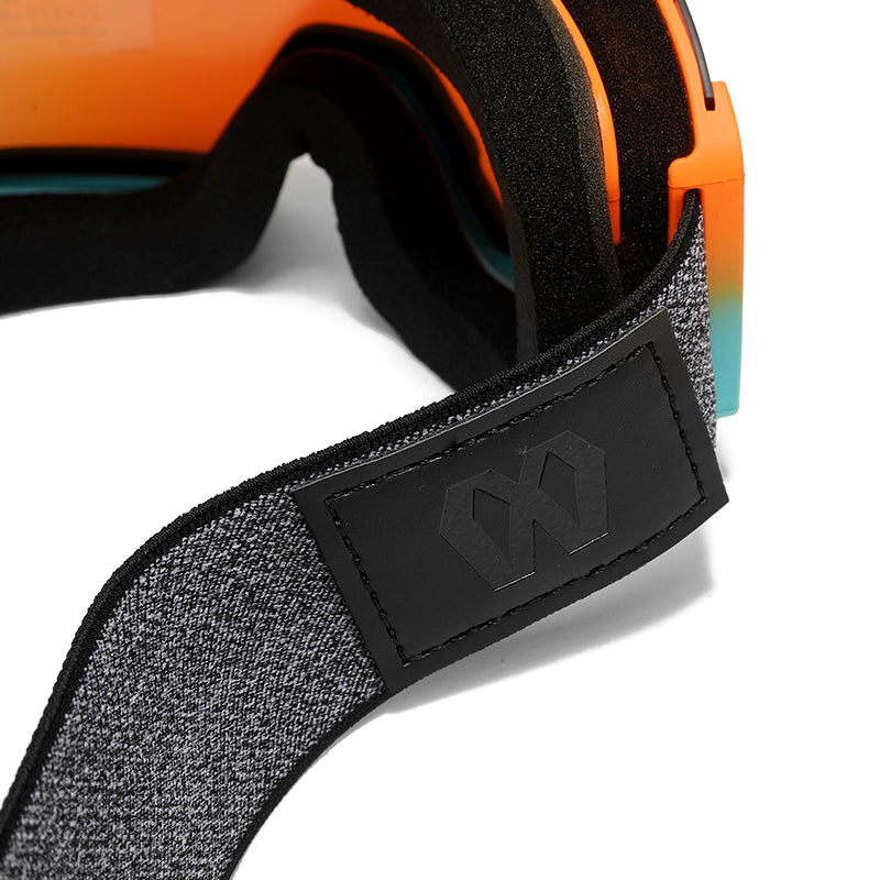 We Meta Skibriller - Blå/Orange Linse