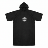 SURFMORE Ocean badeponcho til voksne - Bomuld - Sort