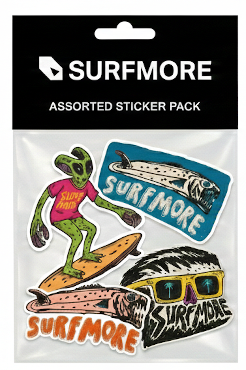 SURFMORE Sticker Pack i 5 unikke klistermærker