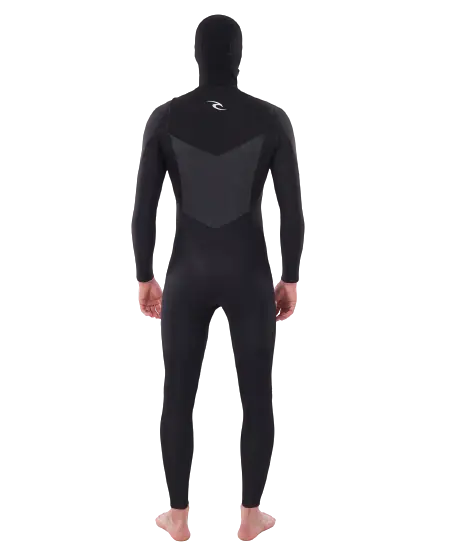 Rip Curl Dawn Patrol Hood (6/4 mm GB) C-Zip Våddragt til herre - XL - Sort