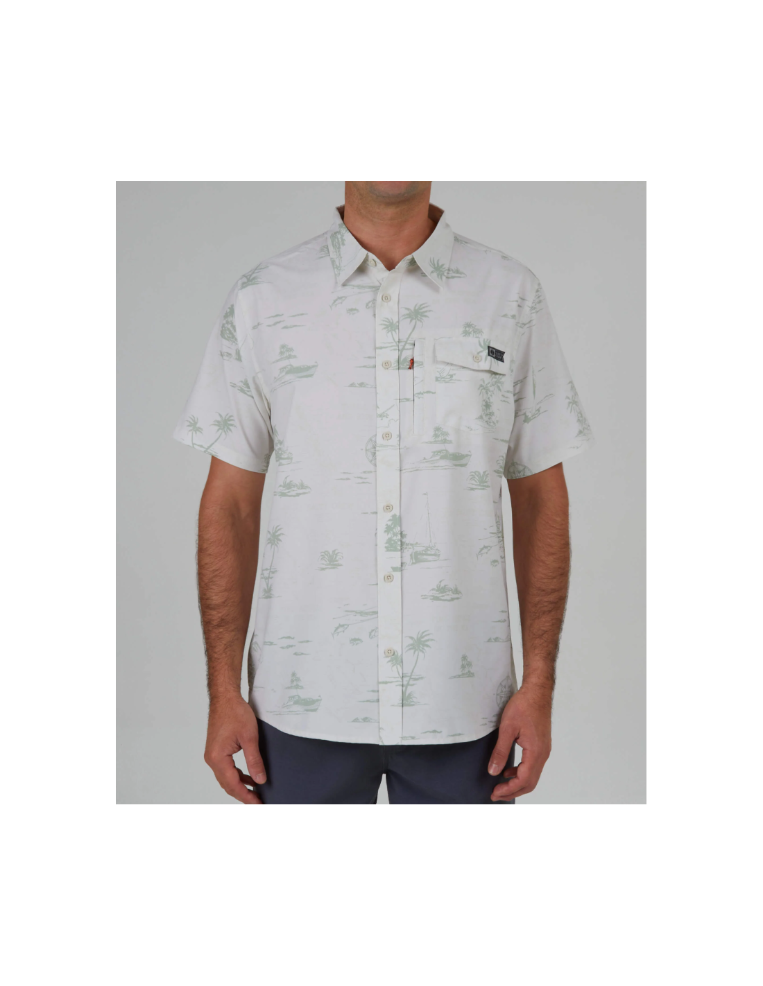 Salty Crew Seafarer S/S Tech Woven - Vokset