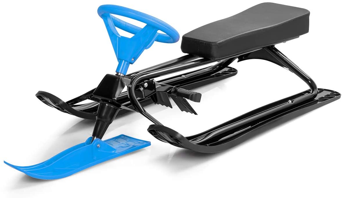 SnowRider Snowracer kælk med rat - Blå