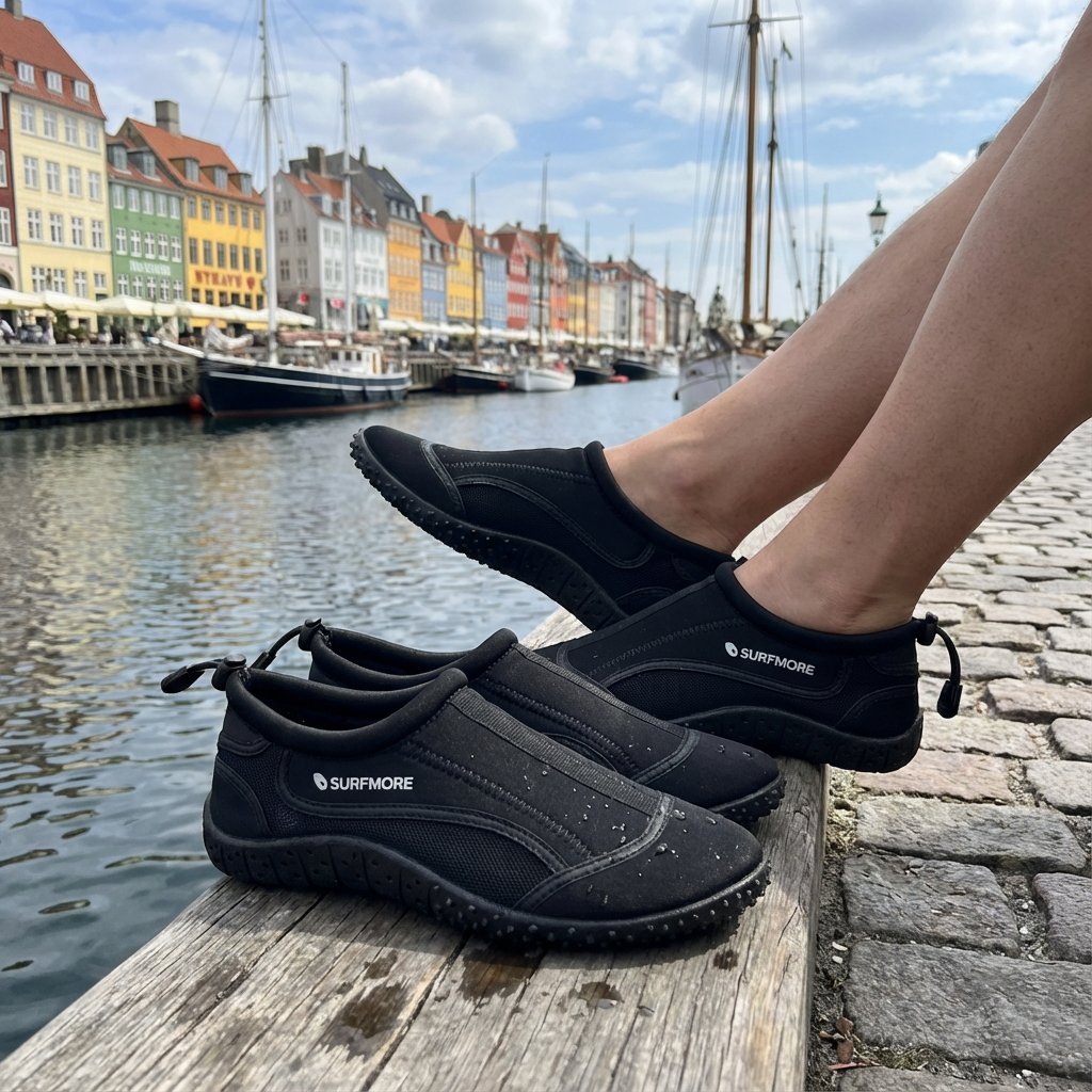 SURFMORE Neopren Badesko (2 mm) - Sort