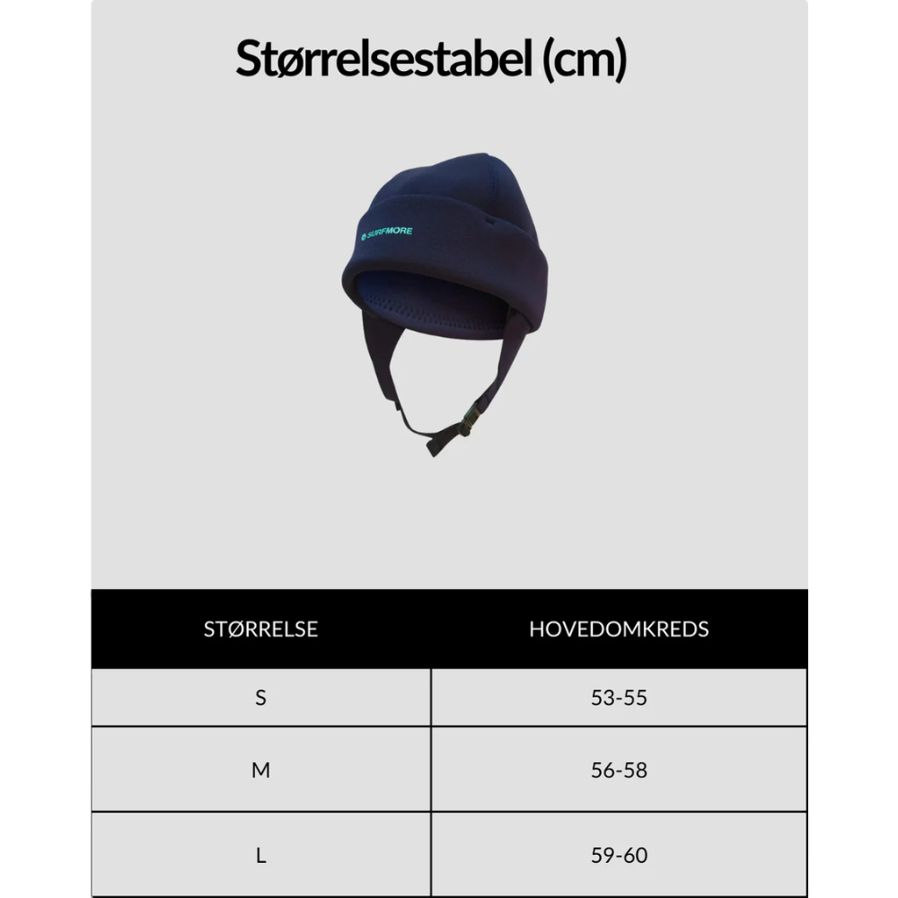 SURFMORE Neopren Hue m. Rem (3mm)