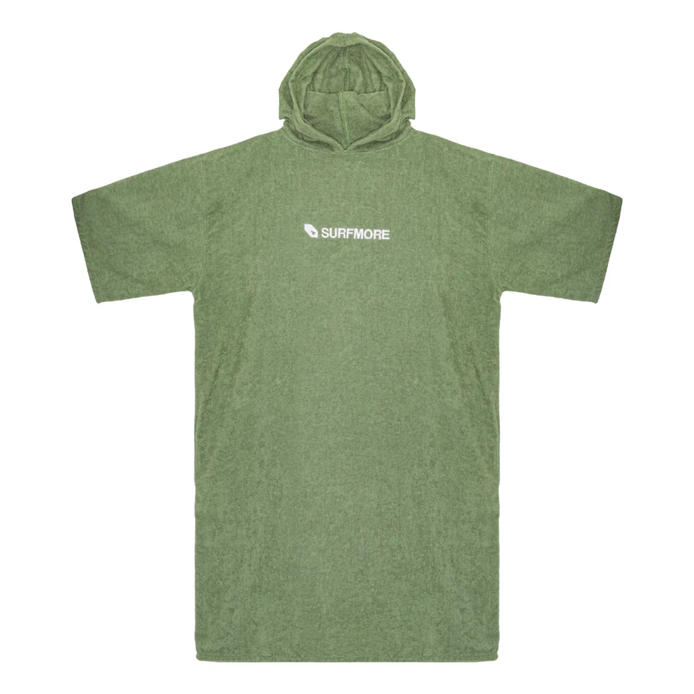 SURFMORE Ocean badeponcho til voksne - Bomuld - Seagreen
