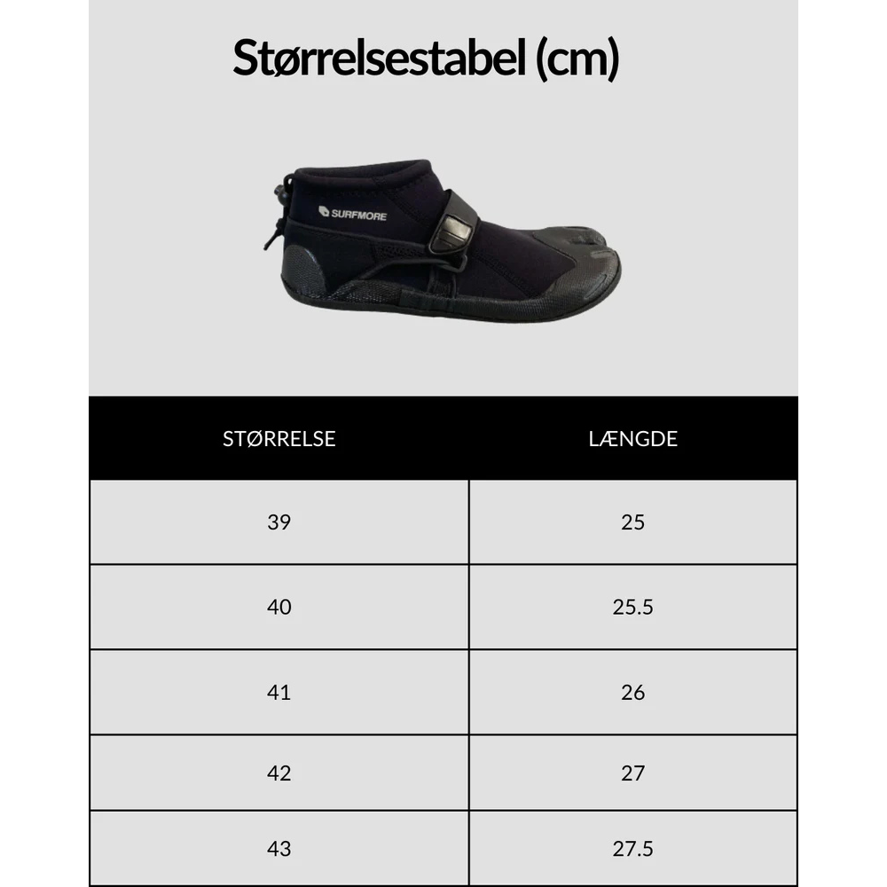 SURFMORE Split-Toe Neopren Sko (2 mm)