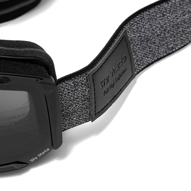 We Meta skibriller til voksne - Sort m/ sort linse