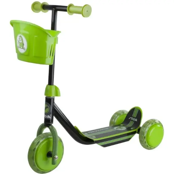 STIGA STR Løbehjul Børn Mini Scooter Kid 3W – Sort/Grøn