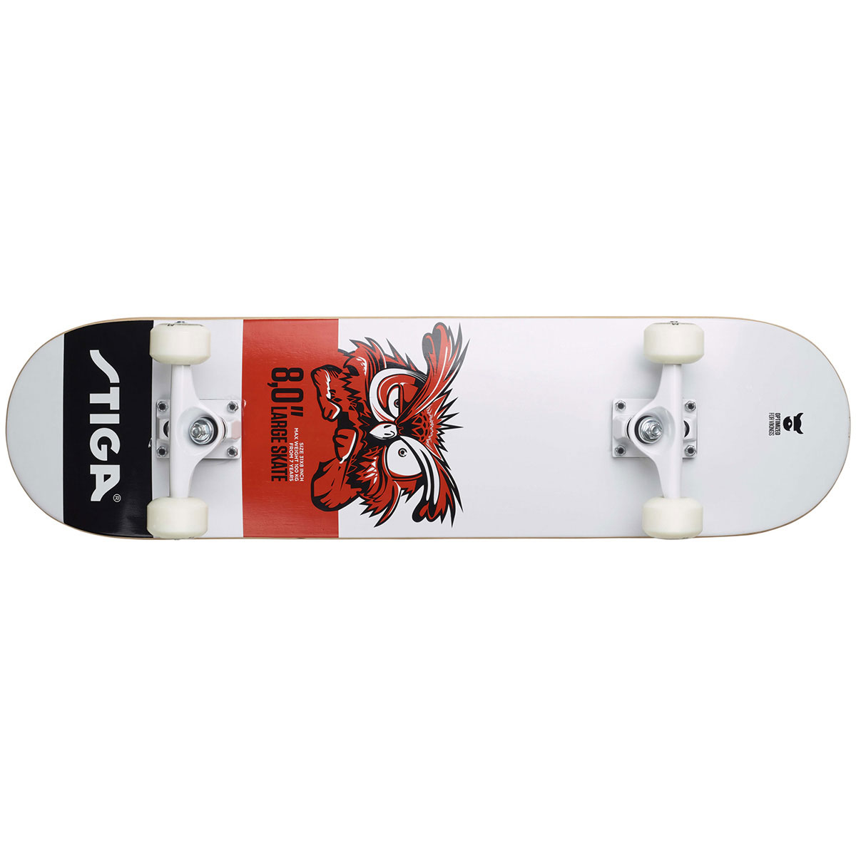 Se STIGA Skateboard Owl 8.0 hos SurfMore